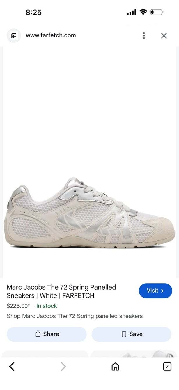 Marc Jacobs 72 Spring panelled sneakers